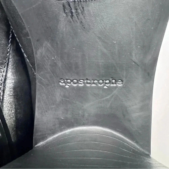 Aeropostale Gillian’s Women’s Black Leather Slip On Loafers Square Toe Size 7.5 - Picture 6 of 10